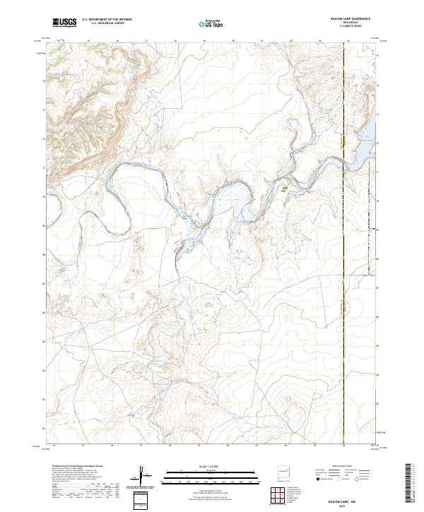 Bascom Camp, NM — USGS 7.5-minute topo (2023)