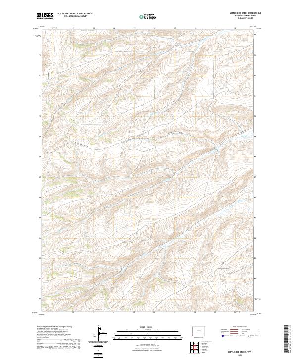 Little Dee Creek, WY — USGS 7.5-minute topo (2021)