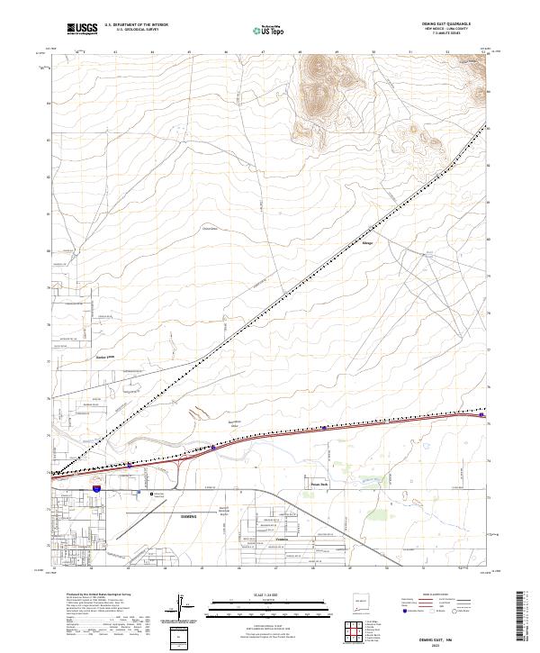 Deming East, NM — USGS 7.5-minute topo (2023)