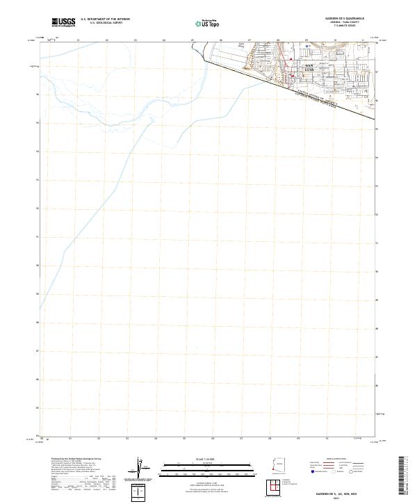 Gadsden OE S, AZ,SON,BCN, US — USGS 7.5-minute topo (2021)
