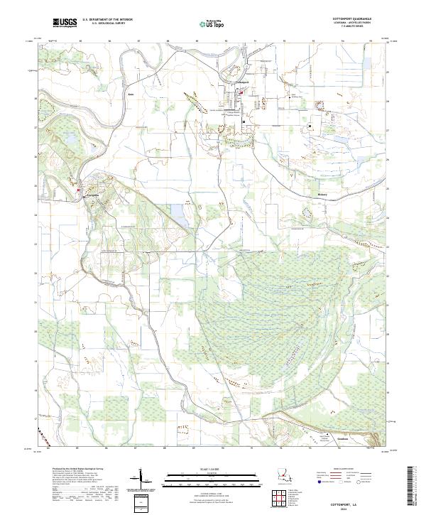 Cottonport, LA — USGS 7.5-minute topo (2024)