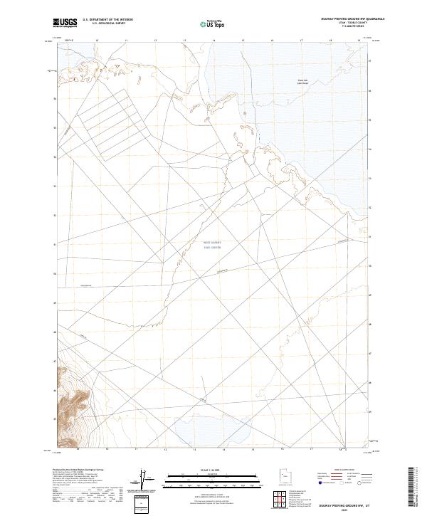 Dugway Proving Ground NW, UT — USGS 7.5-minute topo (2023)