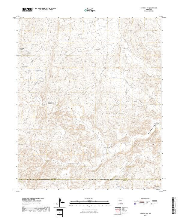 Flying H NW, NM — USGS 7.5-minute topo (2023)