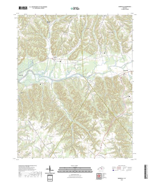 Dunnville, KY — USGS 7.5-minute topo (2022)
