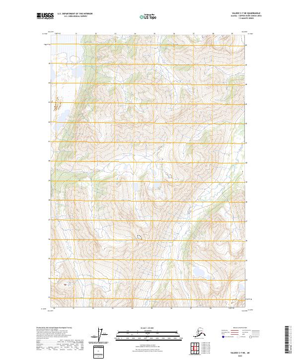 Valdez C-7 NE, AK — USGS 7.5-minute topo (2023)