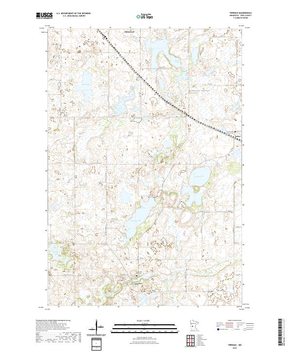 Terrace, MN — USGS 7.5-minute topo (2022)