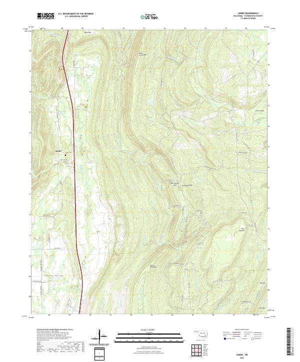 Jumbo, OK — USGS 7.5-minute topo (2022)