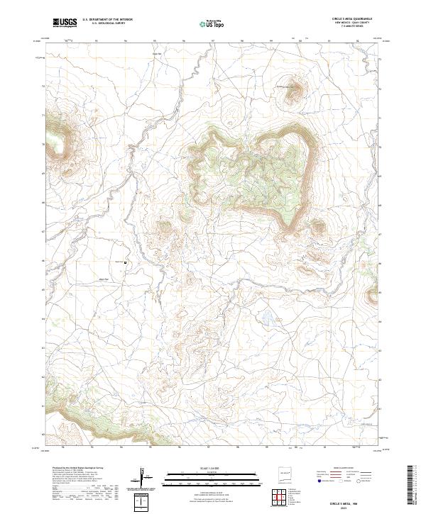 Circle S Mesa, NM — USGS 7.5-minute topo (2023)