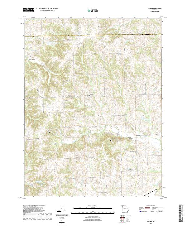 Coloma, MO — USGS 7.5-minute topo (2021)