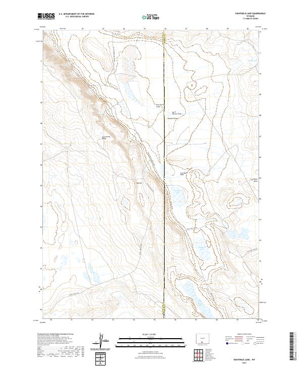 Eightmile Lake, WY — USGS 7.5-minute topo (2021)