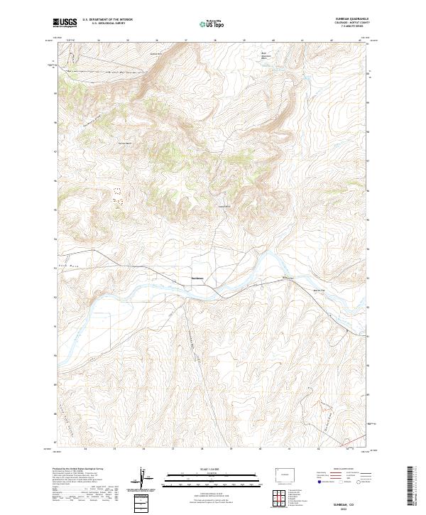 Sunbeam, CO — USGS 7.5-minute topo (2022)