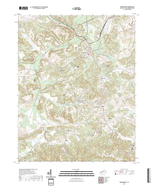 Drakesboro, KY — USGS 7.5-minute topo (2022)