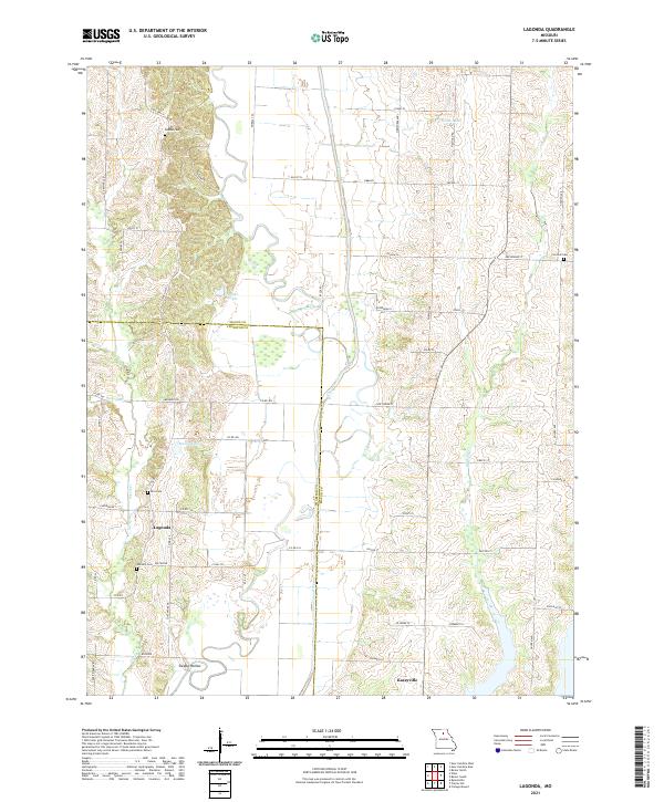 Lagonda, MO — USGS 7.5-minute topo (2021)