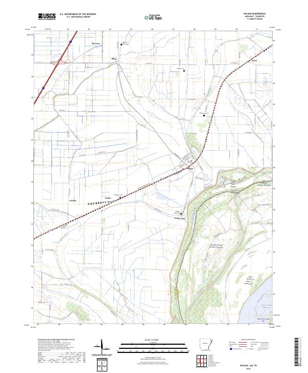 Wilson, AR-TN — USGS 7.5-minute topo (2024)