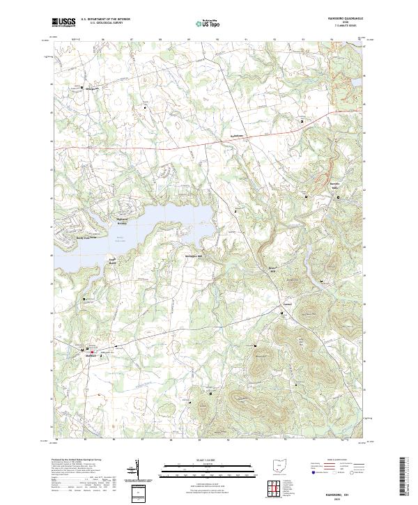 Rainsboro, OH — USGS 7.5-minute topo (2023)