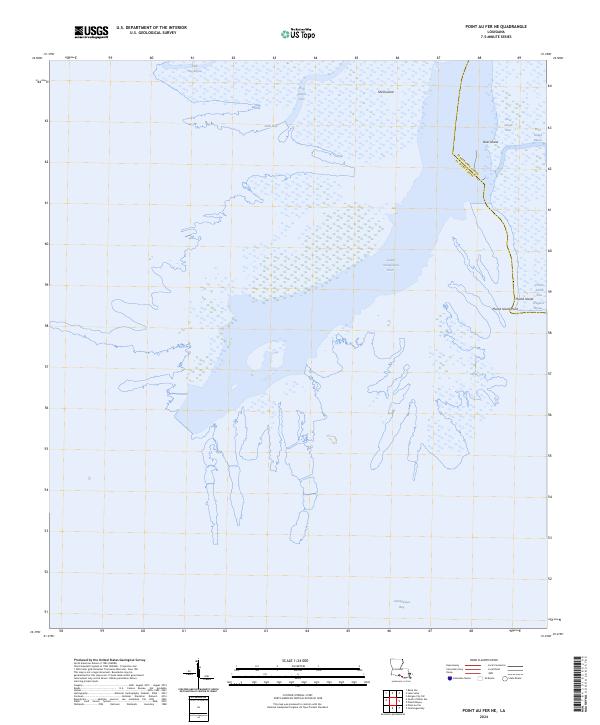 Point au Fer NE, LA — USGS 7.5-minute topo (2024)