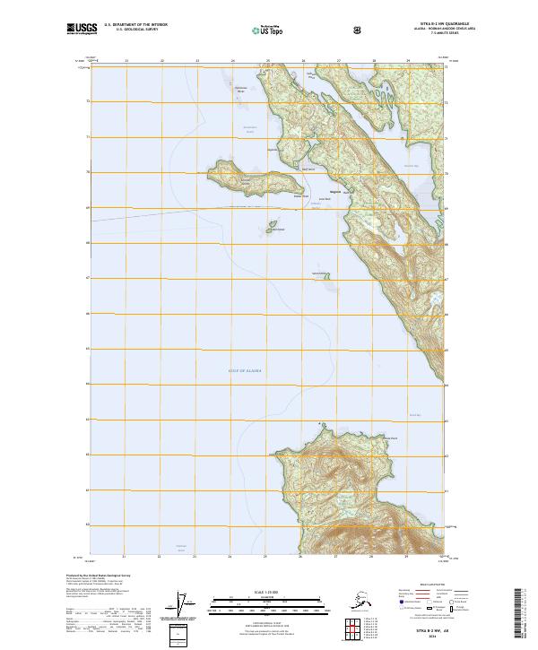Sitka B-2 NW, AK — USGS 7.5-minute topo (2024)