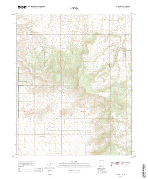 Valentine SE, AZ — USGS 7.5-minute topo (2026)