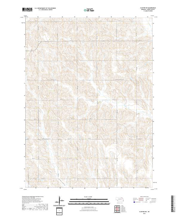 Closter SW, NE — USGS 7.5-minute topo (2021)
