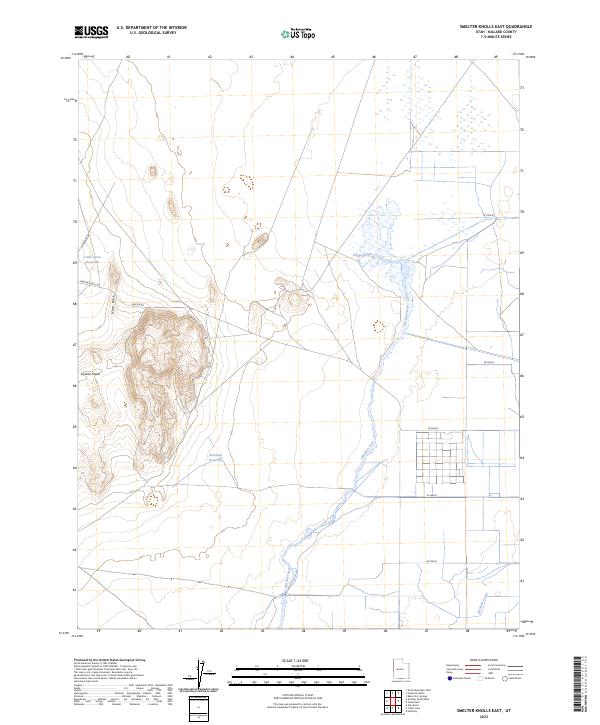 Smelter Knolls East, UT — USGS 7.5-minute topo (2023)