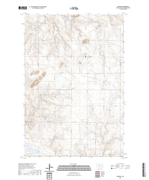 Grassna, ND — USGS 7.5-minute topo (2024)