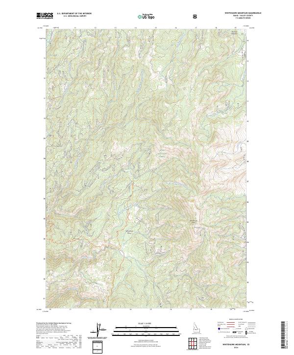 Whitehawk Mountain, ID — USGS 7.5-minute topo (2024)
