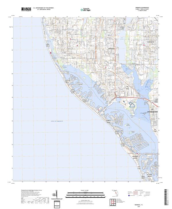 Seminole, FL — USGS 7.5-minute topo (2025)