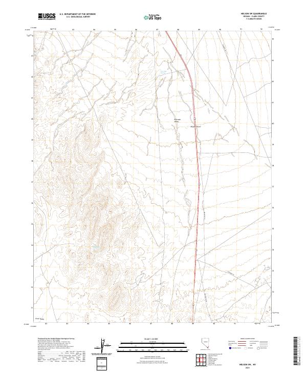 Nelson SW, NV — USGS 7.5-minute topo (2021)