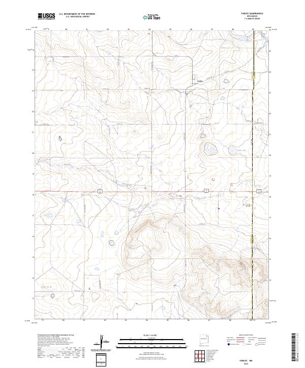 Farley, NM — USGS 7.5-minute topo (2023)