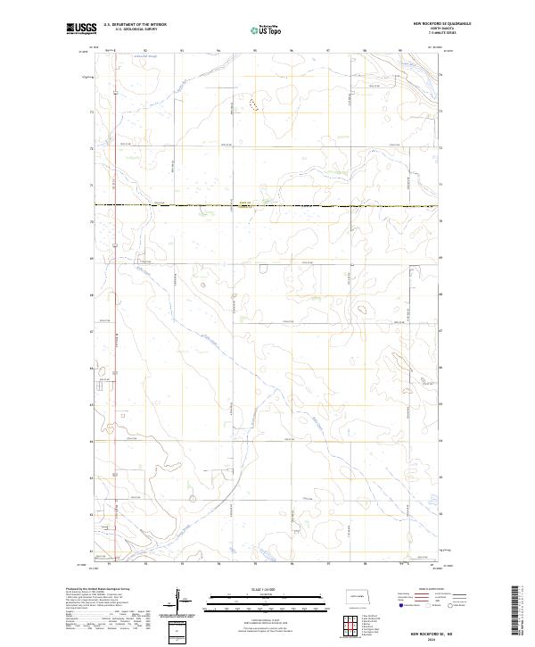 New Rockford SE, ND — USGS 7.5-minute topo (2024)