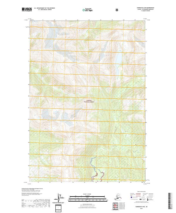 Sumdum B-4 NE, AK — USGS 7.5-minute topo (2021)
