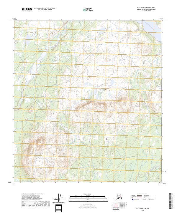 Gulkana D-2 NE, AK — USGS 7.5-minute topo (2023)