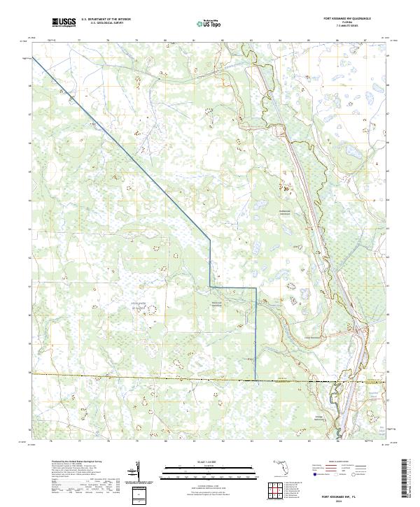Fort Kissimmee NW, FL — USGS 7.5-minute topo (2024)
