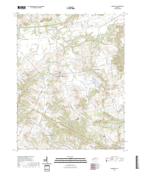 Curdsville, KY — USGS 7.5-minute topo (2022)