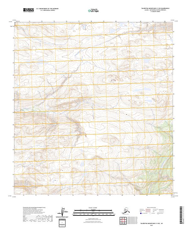 Talkeetna Mountains C-5 SW, AK — USGS 7.5-minute topo (2023)