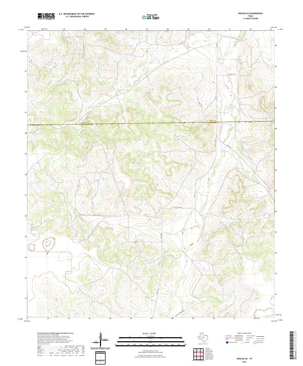 Noelke SE, TX — USGS 7.5-minute topo (2022)