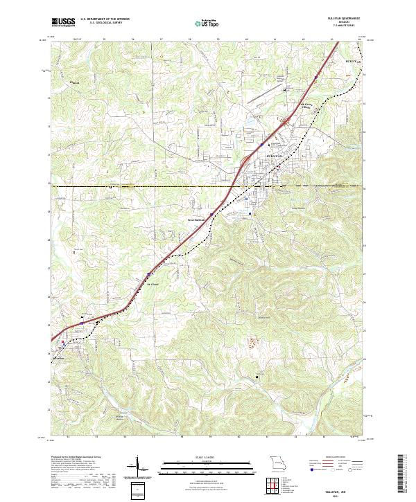 Sullivan, MO — USGS 7.5-minute topo (2021)