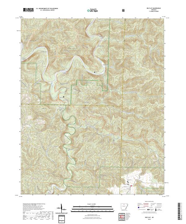 Big Flat, AR — USGS 7.5-minute topo (2024)