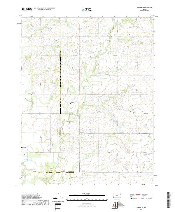 McCune NE, KS — USGS 7.5-minute topo (2022)
