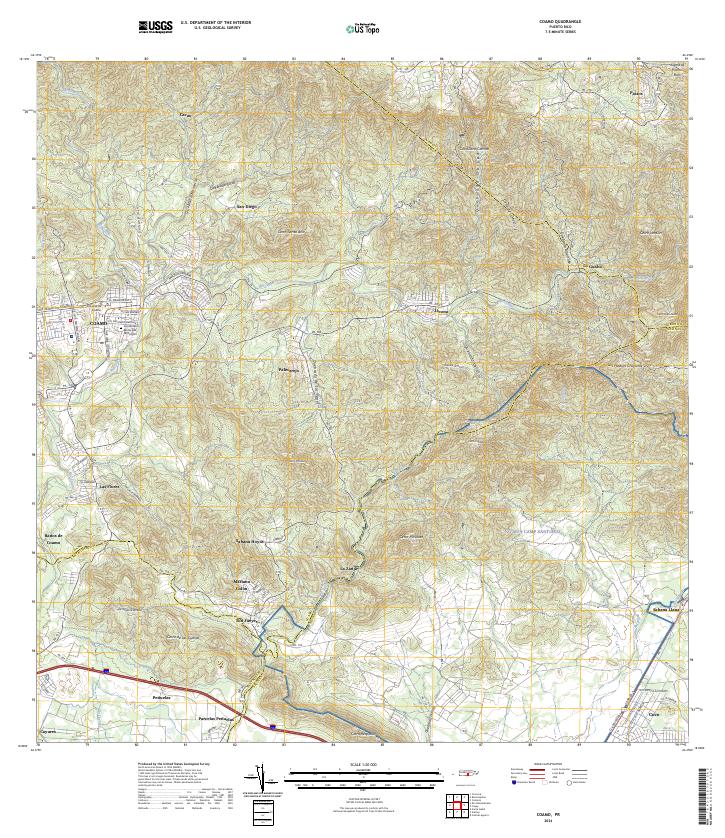 Coamo, PR — USGS 7.5-minute topo (2024)