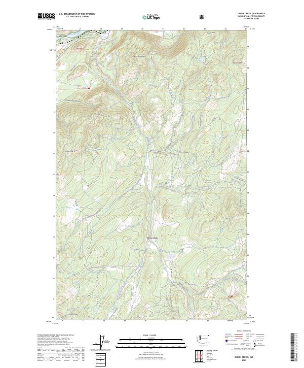 Onion Creek, WA — USGS 7.5-minute topo (2023)
