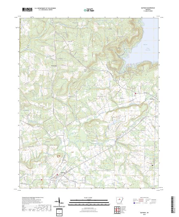 Quitman, AR — USGS 7.5-minute topo (2024)