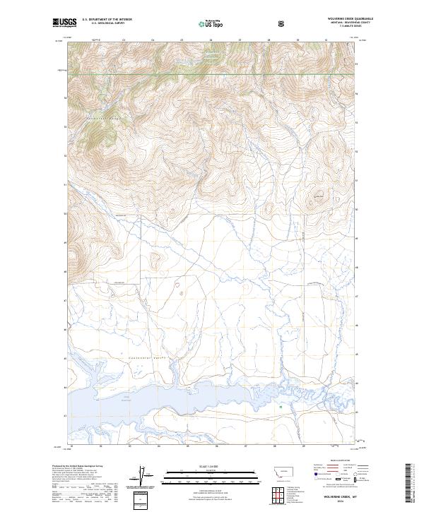 Wolverine Creek, MT — USGS 7.5-minute topo (2024)