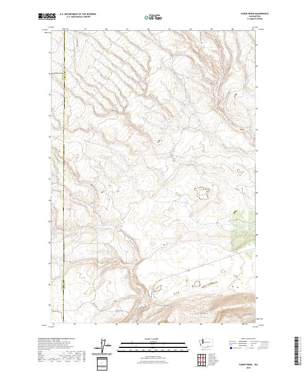 Canoe Ridge, WA — USGS 7.5-minute topo (2023)