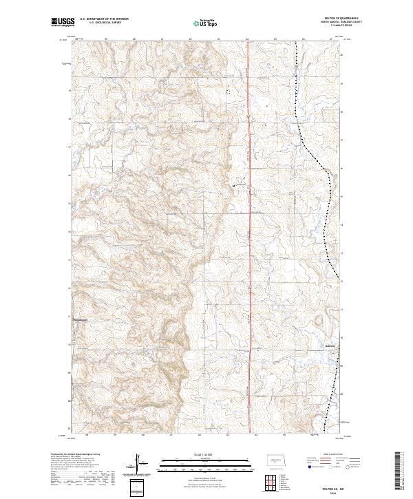 Wilton SE, ND — USGS 7.5-minute topo (2024)