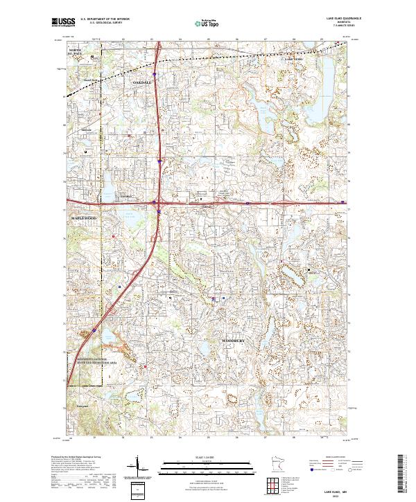 Lake Elmo, MN — USGS 7.5-minute topo (2022)
