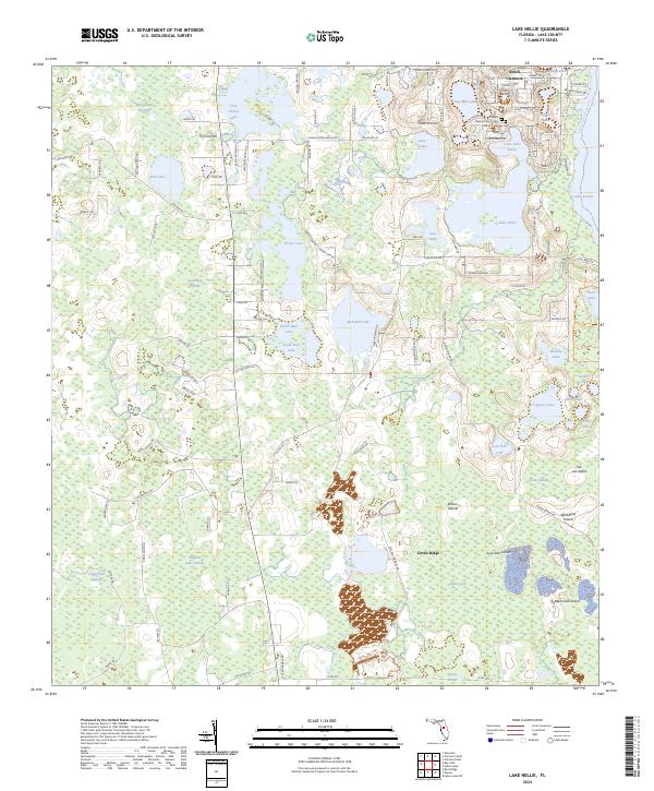 Lake Nellie, FL — USGS 7.5-minute topo (2024)