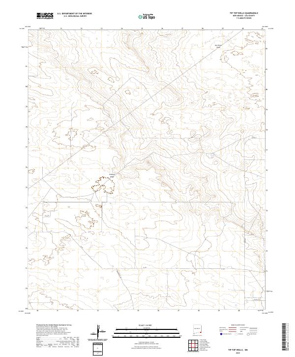 Tip Top Wells, NM — USGS 7.5-minute topo (2023)