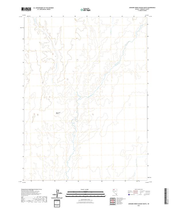Leonard Creek Slough South, NV — USGS 7.5-minute topo (2021)