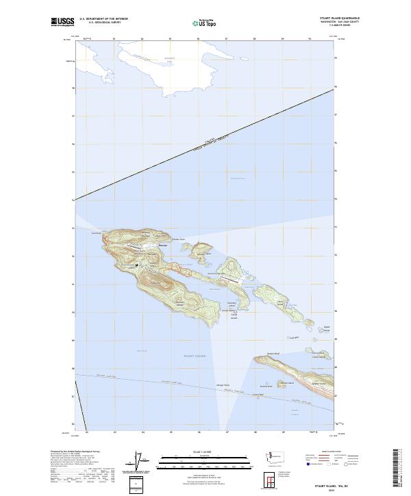 Stuart Island, WA-BC — USGS 7.5-minute topo (2023)